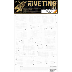 Hgw 721019 1/72 Ki-61-id Hien Tony Riveting Set For Tamiya