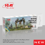 ICM 3025 - Acrylic paint set for AFU pixel camouflage uniform for ICM 35750