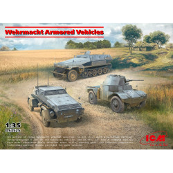 Icm Ds3525 1/35 Wehrmacht Armored Vehicles Plastic Model Kit