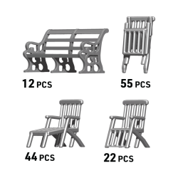 Ion Models Cv200-002 1/200 Titanic Furniture Set 3d Printed Kit