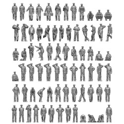 Ion Models J200-001 1/200 Imperial Japanese Navy Chilling On Deck 74 Figures