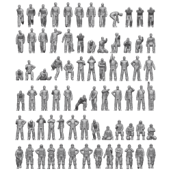 Ion Models J350-002 1/350 Imperial Japanese Navy Carrier Personel And Pilots 72 Figures