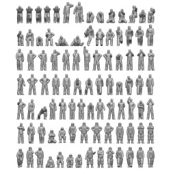 Ion Models J700-002 1/700 Imperial Japanese Navy Carrier Personel And Pilots 94 Figures