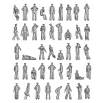 Ion Models R350-001 1/350 Royal Navy Chilling On Deck 3d Printed Resin 75 Figures