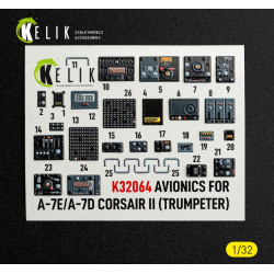 Kelik K32064 1/32 Avionics For A-7e/D Corsair Ii - Exterior 3d Decals For Trumpeter Kit