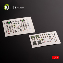 Kelik K48119 1/48 Jas-39 B/D Interior 3d Decals For Zimi Model/Kittyhawk Kit