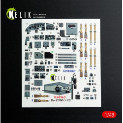 Kelik K48143 1/48 Do-217 N/J - Interior 3d Decals For Icm Kit