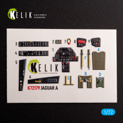 Kelik K72179 1/72 Jaguar A Interior 3d Decals For Hobbyboss Kit