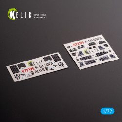 Kelik K72195 1/72 F-16i - Interior 3d Decals For Hasegawa Kit