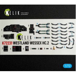 Kelik K72231 1/72 Westland Wessex Hc 2 - Interior 3d Decals For Airfix Kit