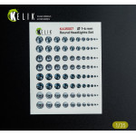 Kelik Ka35007 1/35 Round Headlights Set 1-6 Mm 3d Decal For Models