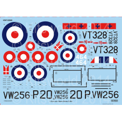 Kits World Kw132068 1/32 Decal For Gloster Meteor Mk.iv - F4