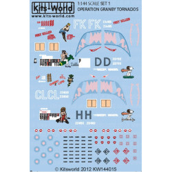 Kits World Kw144015 1/144 Decal For Panavia Tornado Gr1 Accessories For Aircraft