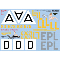 Kits World Kw148032 1/48 Decal For Boeing B-17 F/G Flying Fortress
