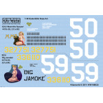 Kits World Kw148033 1/48 Decal For B25j Mitchell Corsica 337th Bg 447 Bs