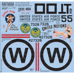 Kits World Kw148083 1/48 Decal B-29 Super Fortress B-29-40-bw 42-24614 Joltin Josie
