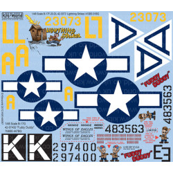 Kits World Kw148087 1/48 Decal Boeing B-17f/G Flying Fortress