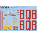 Kits World Kw148100 1/48 Decal For Avro Lancaster B.iii Phantom Of The Ruhr