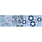 Kits World Kw148175 1/48 Decal For P-51d Mustang Feisty Sue Lil Aggie