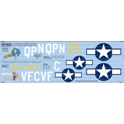 Kits World Kw148183 1/48 Decal For North American P-51b Mustangs