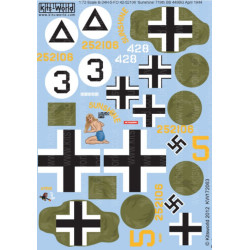 Kits World Kw172063 1/72 Decal For B-24h Liberator Accessories For Aircraft
