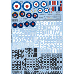 Kits World Kw172084 1/72 Decal For Supermarine Spitfire Mk Xix Accessories For Aircraft