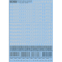 Kits World Kw172155 1/72 Stores Ref 33b/157 Raf Letter Codes 24 Inches High