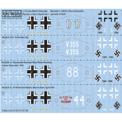 Kits World Kw172156 1/72 Messerschmitt Me-262a-1a Iii/Ejg 2 Oberst Heinz Bar