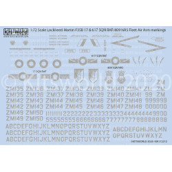 Kits World Kw172212 1/72 F35b Lockheed/Martin F35b Lightnings Of The Raf And Fleet Air Arm