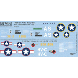 Kits World Kw172247 1/72 Decal For Lockheed P-38f Lightning Accessories Kit Kits World Kw172247 1/72 Decal For Lockheed P-38f Lightning Accessories Kit