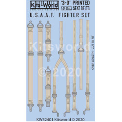 Kits World Kw3d124001 1/24 3d Decal U.s.a.a.f Fighter Seat Belt Set Accessories