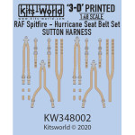 Kits World Kw3d148002 1/48 3d Decal Raf Fighter Seat Belts Sutton Harness