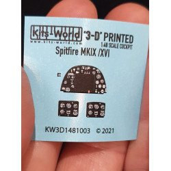 Kits World Kw3d1481003 1/48 3d Decal Instrument Panels Spitfire Mkix/Xvi