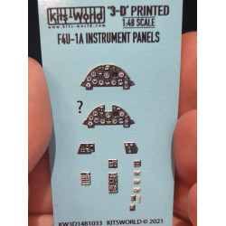 Kits World Kw3d1481033 1/48 3d Instruments Panel Vought F4u-1a Corsair Tamiya