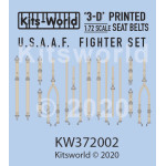 Kits World Kw3d172002 1/72 3d Decal Seat Belt Wwii U.s.a.a.f Fighter