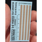 Kits World 3da3207 1/32 3d Decal U.s.a.a.f Ammunition Belts 50 Inch M2 Browning