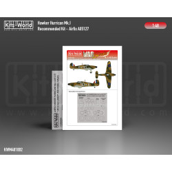 Kits World Kwm48-1002 1/48 Mask For Hawker Hurricane Mk.1 Canopy/Wheels For Airfix A05127a