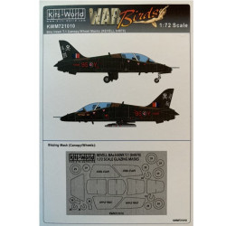 Kits World Kwm72-1010 1/72 Bae Hawk T1 Canopy/Wheel Mask