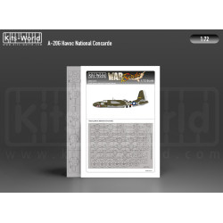 Kits World Kwm72-1016 1/72 Douglas A-20 Havoc National Cocarde Mask Set Suitable For All Manufacturers