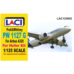 Laci 125002 1/125 Pratt And Whitney 1127 G For Airbus A320 Heller Resin Kit