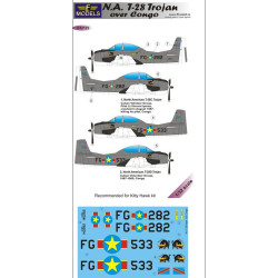 Lf Models C32123 1/32 T-28 Trojan Over Congo 2 Decal Options Recommended For Kitty Hawk Kit Lf Models C32123 1/32 T-28 Trojan Over Congo 2 Decal Options Recommended For Kitty Hawk Kit