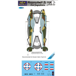 Lf Models C48181 1/48 Messerschmitt Bf 110c Over Yugoslavia 3 Decal Options For Eduard, Italeri, Fujimi Kit Lf Models C48181 1/48 Messerschmitt Bf 110c Over Yugoslavia 3 Decal Options For Eduard, Italeri, Fujimi Kit