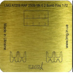 Lmg Ba-72004 1/72 Raf 250lb Mk 6 4 Bomb Fins Thickness 0-1mm