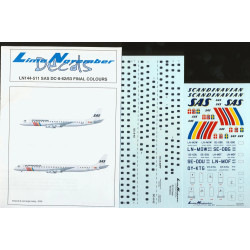 Lima November Decals 144-511 1/144 Sas Douglas Dc-8-62/63 Final Colours