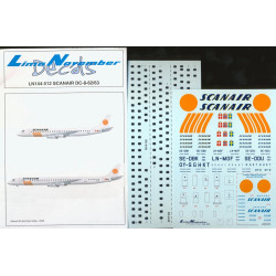 Lima November Decals 144-512 1/144 Scanair Douglas Dc-8-62/63