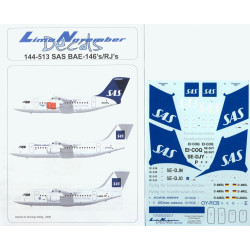 Lima November Decals 144-513 1/144 Sas, Bae 146/Rj-70/Rj85/Rj100