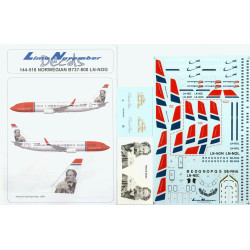Lima November Decals 144-518 1/144 Norwegian Ln-nog Henrik Ibsen Boeing 737-800