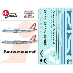 Lima November Decals 144-542 1/144 Internord Convair Cv990a