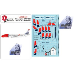 Lima November Decals 144-549 1/144 Norwegian B737-800 Ln-dyd H.c.andersen