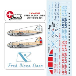 Lima November Decals 144-569 1/144 Fred Olsen Old And New Scheme For C-46